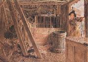 William Henry Hunt,OWS The Outhouse (mk46) France oil painting artist